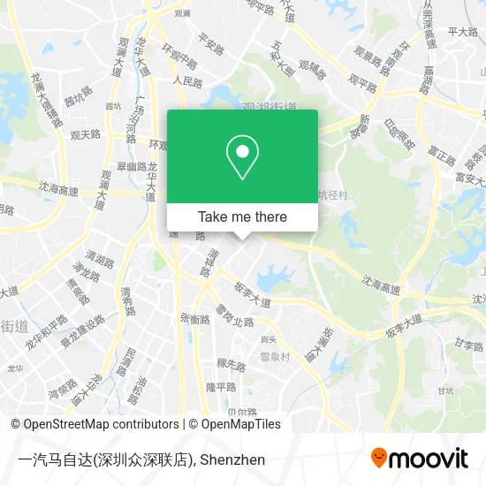 一汽马自达(深圳众深联店) map