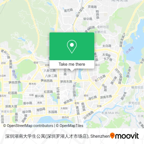 深圳湖南大学生公寓(深圳罗湖人才市场店) map