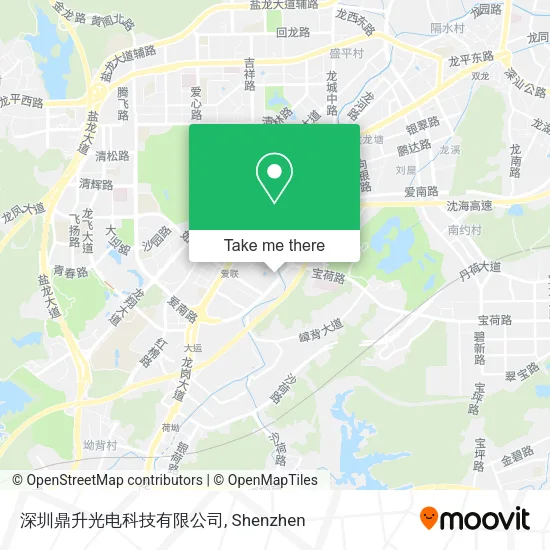 深圳鼎升光电科技有限公司 map