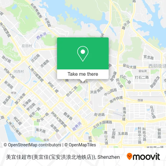 美宜佳超市(美宜佳(宝安洪浪北地铁店)) map