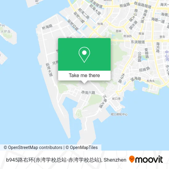 b945路右环(赤湾学校总站-赤湾学校总站) map
