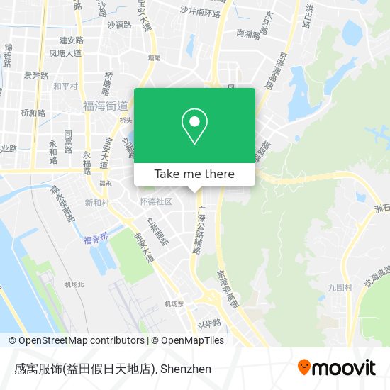 感寓服饰(益田假日天地店) map