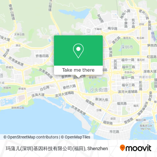 玛蒲儿(深圳)基因科技有限公司(福田) map