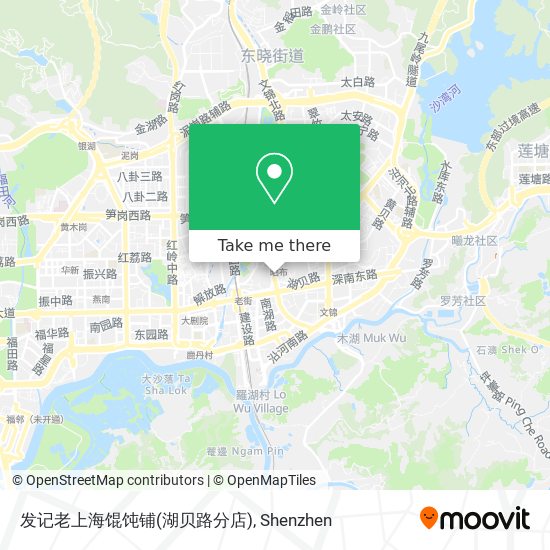 发记老上海馄饨铺(湖贝路分店) map