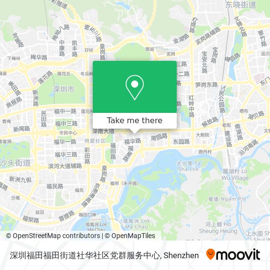 深圳福田福田街道社华社区党群服务中心 map