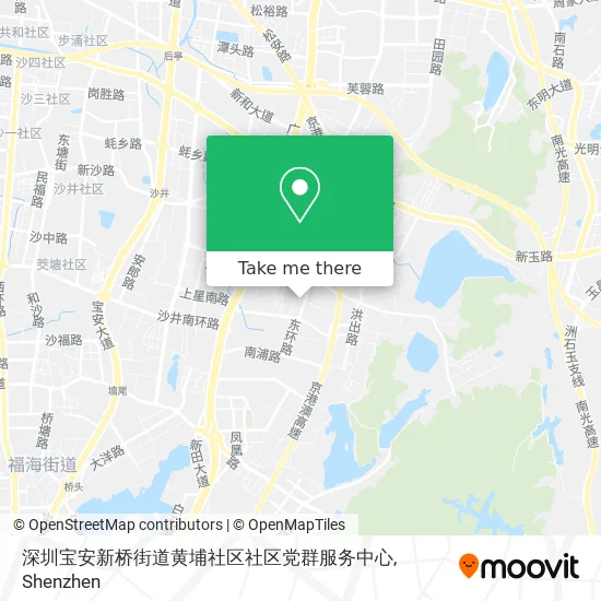 深圳宝安新桥街道黄埔社区社区党群服务中心 map
