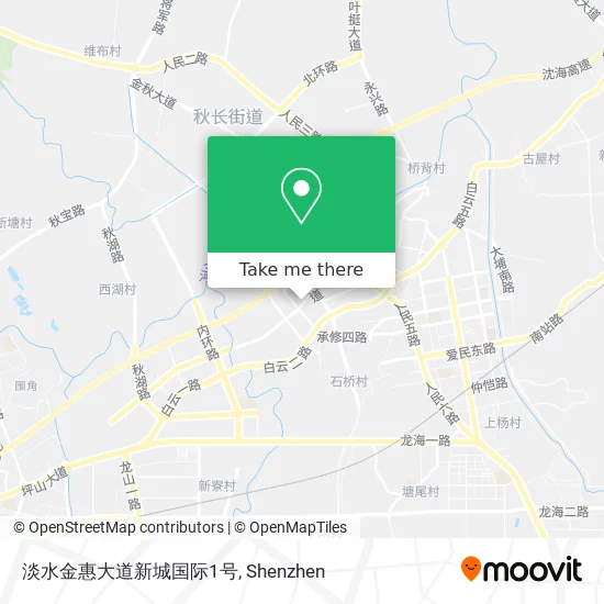 淡水金惠大道新城国际1号 map