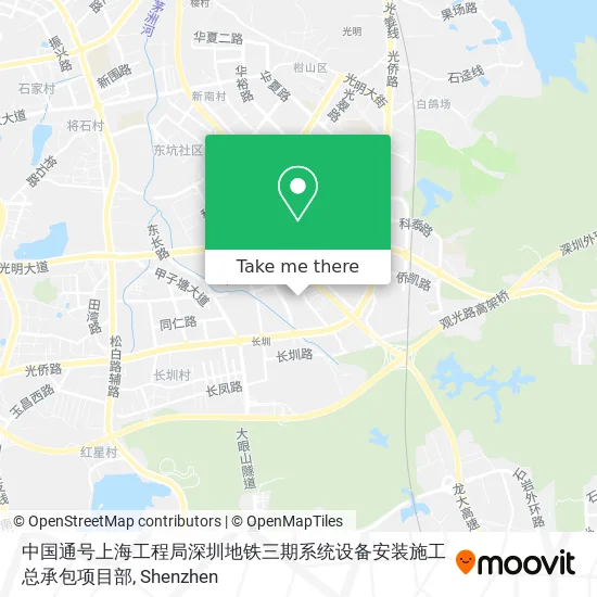 中国通号上海工程局深圳地铁三期系统设备安装施工总承包项目部 map