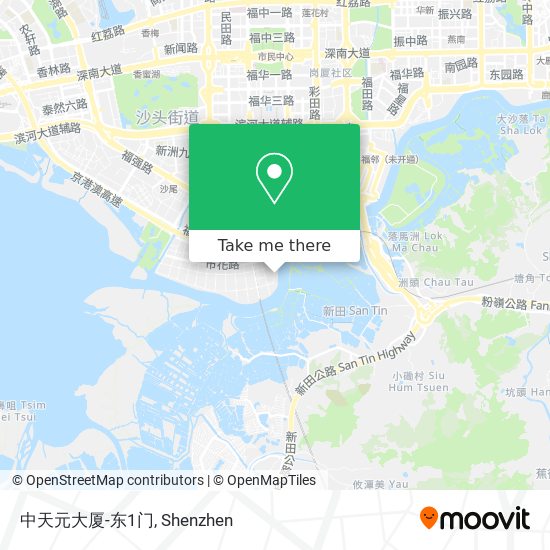 中天元大厦-东1门 map