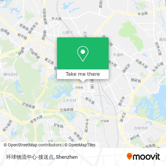 环球物流中心-接送点 map