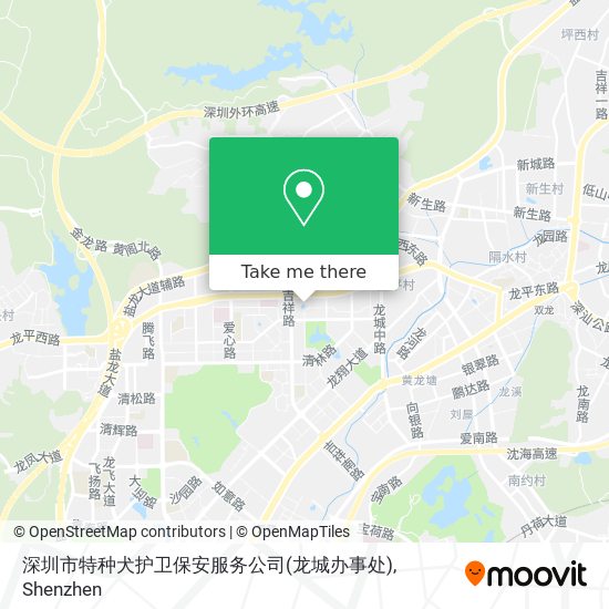 深圳市特种犬护卫保安服务公司(龙城办事处) map