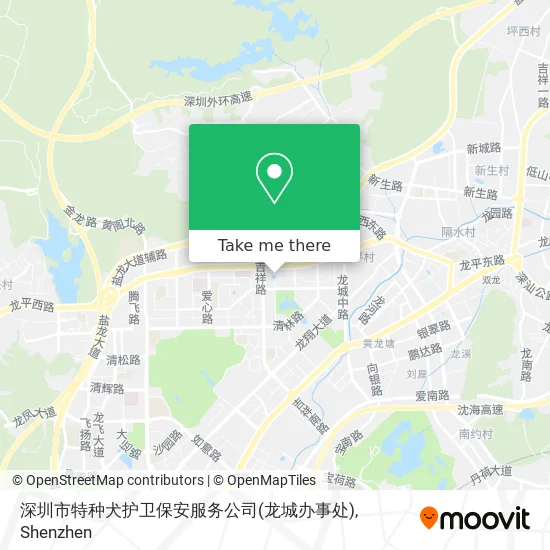 深圳市特种犬护卫保安服务公司(龙城办事处) map