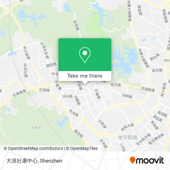 大浪社康中心 map