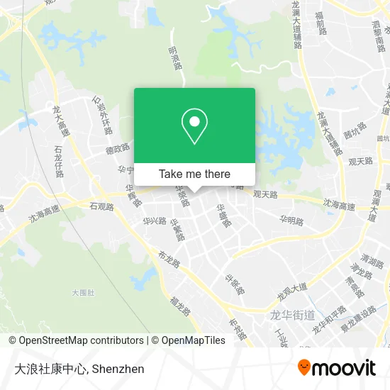 大浪社康中心 map