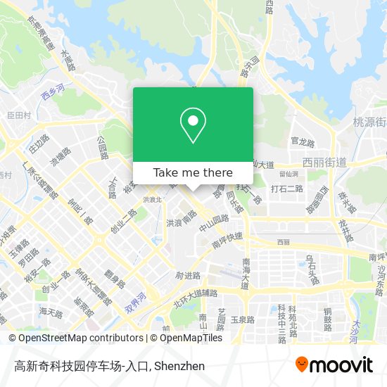 高新奇科技园停车场-入口 map