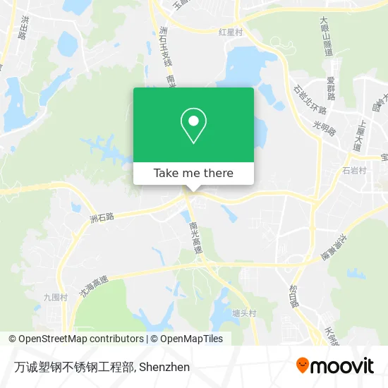 万诚塑钢不锈钢工程部 map