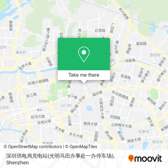 深圳供电局充电站(光明马田办事处一办停车场) map