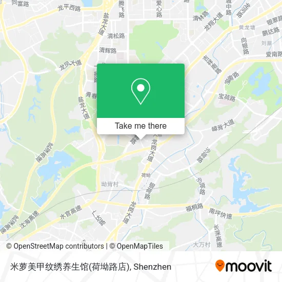 米萝美甲纹绣养生馆(荷坳路店) map