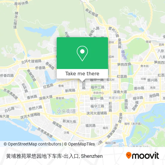 黄埔雅苑翠悠园地下车库-出入口 map