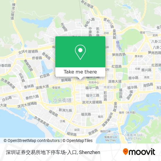 深圳证券交易所地下停车场-入口 map