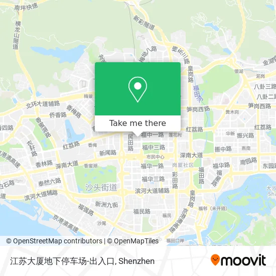 江苏大厦地下停车场-出入口 map