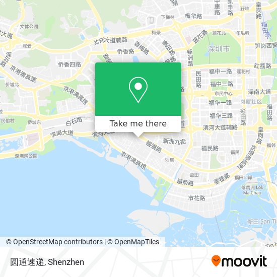 圆通速递 map