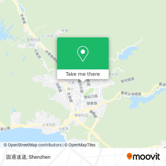圆通速递 map
