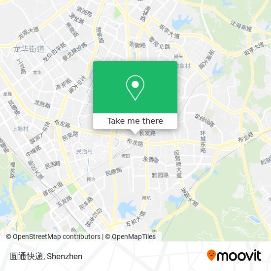 圆通快递 map