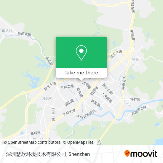 深圳慧欣环境技术有限公司 map