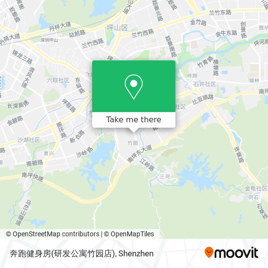 奔跑健身房(研发公寓竹园店) map