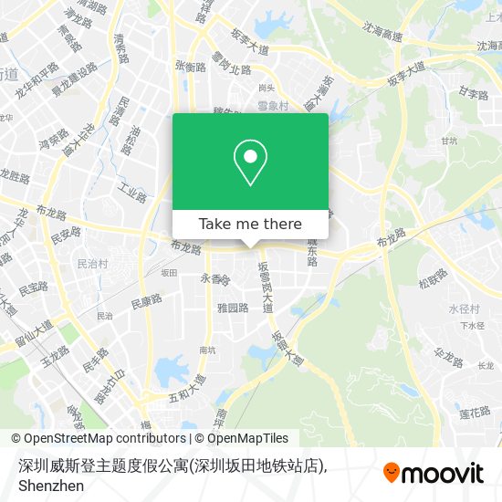 深圳威斯登主题度假公寓(深圳坂田地铁站店) map