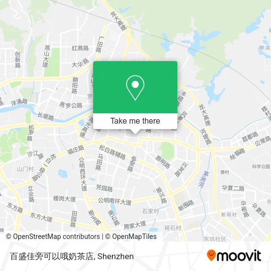 百盛佳旁可以哦奶茶店 map