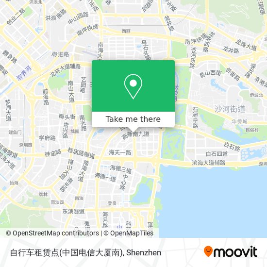 自行车租赁点(中国电信大厦南) map