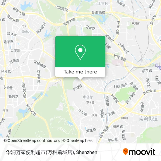 华润万家便利超市(万科麓城店) map