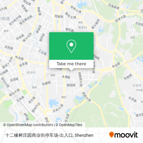 十二橡树庄园商业街停车场-出入口 map