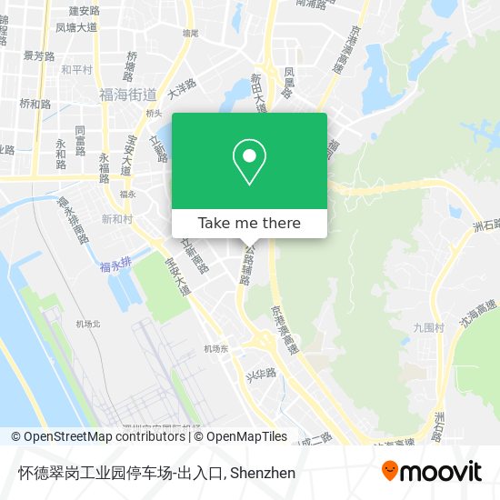 怀德翠岗工业园停车场-出入口 map