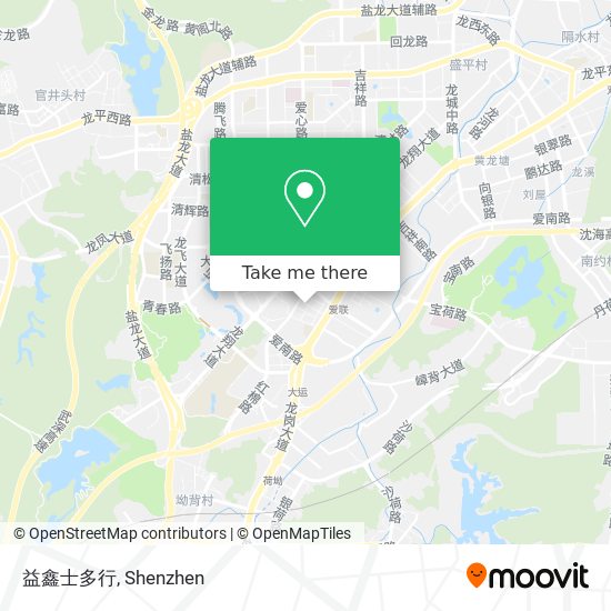 益鑫士多行 map