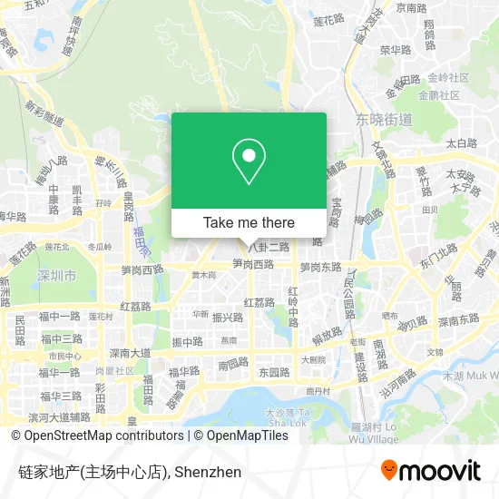 链家地产(主场中心店) map