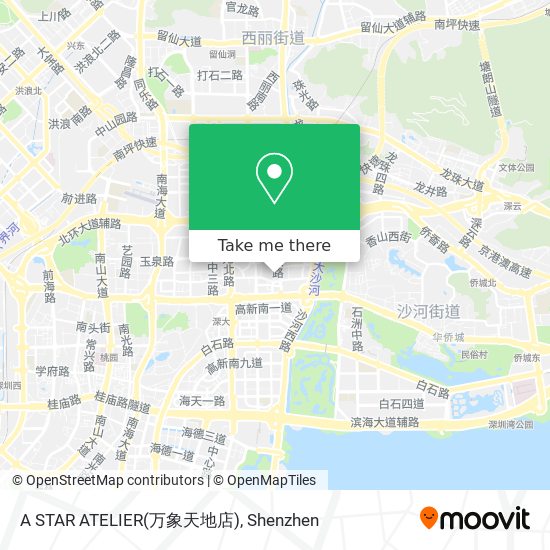 A STAR ATELIER(万象天地店) map