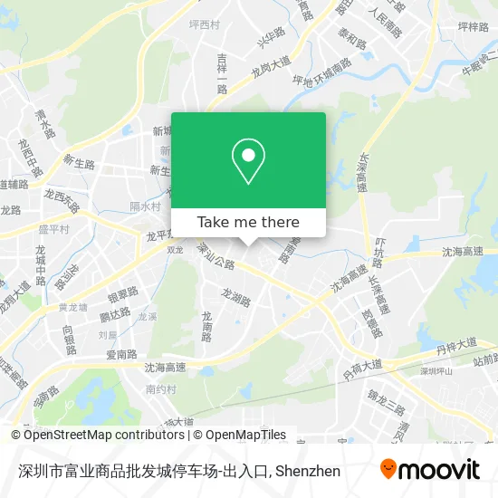 深圳市富业商品批发城停车场-出入口 map
