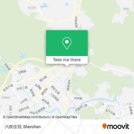 六联住宿 map