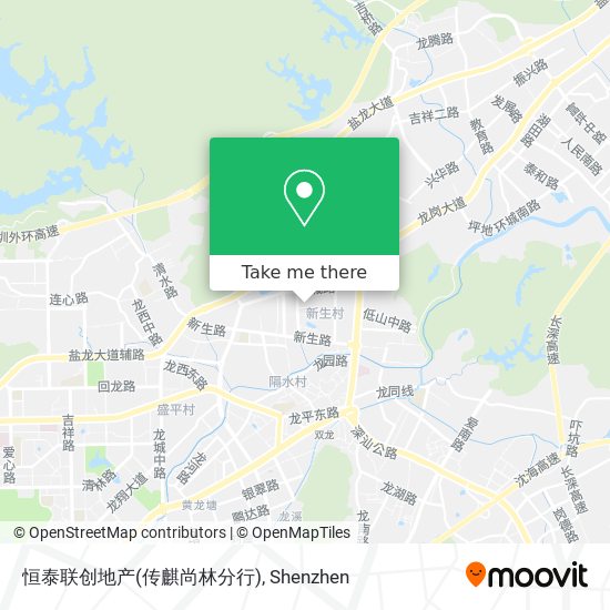 恒泰联创地产(传麒尚林分行) map