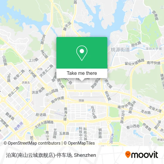 泊寓(南山云城旗舰店)-停车场 map