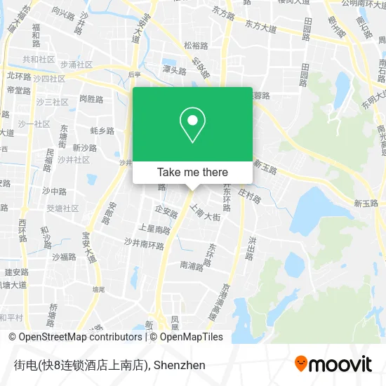 街电(快8连锁酒店上南店) map
