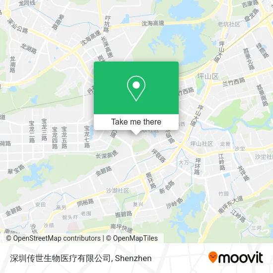 深圳传世生物医疗有限公司 map