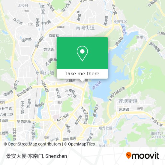 景安大厦-东南门 map