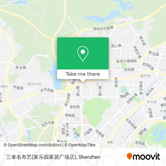 三泰名布艺(家乐园家居广场店) map
