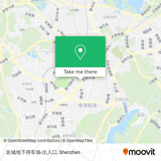 名城地下停车场-出入口 map