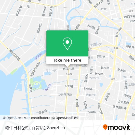 曦牛日料(岁宝百货店) map
