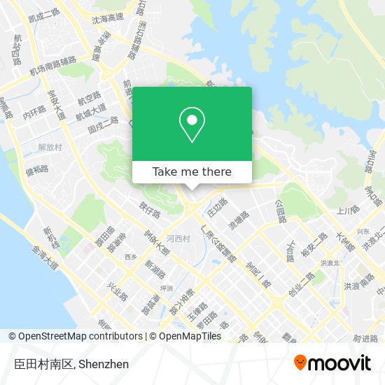 臣田村南区 map
